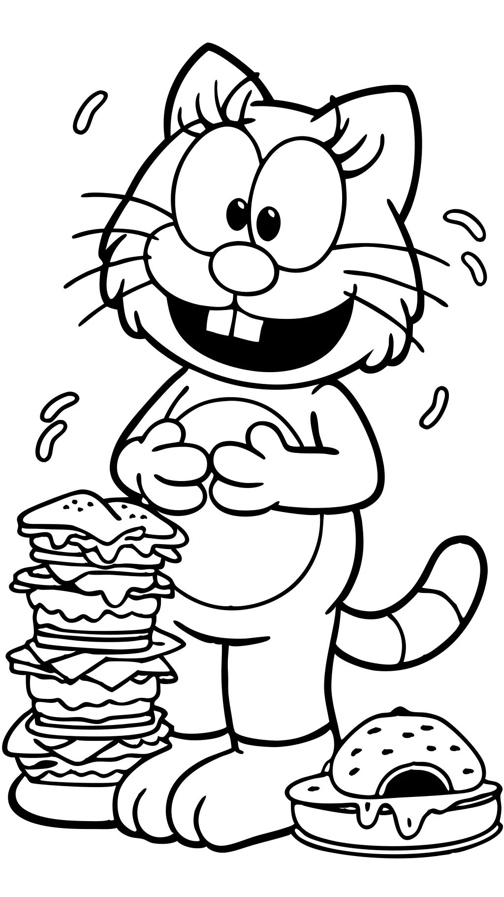 garfield coloring pages